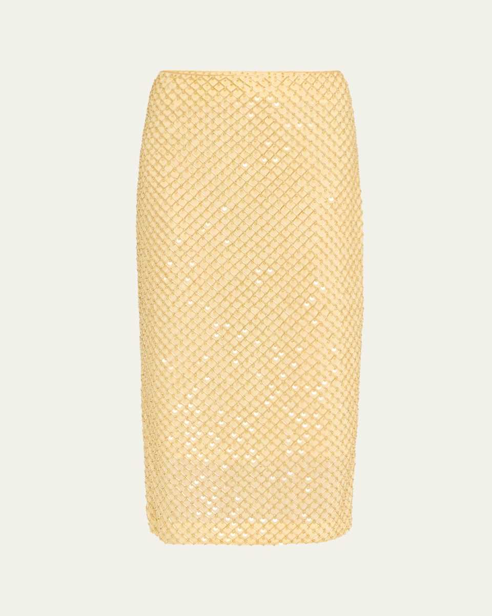 Allora Beaded Midi Skirt
